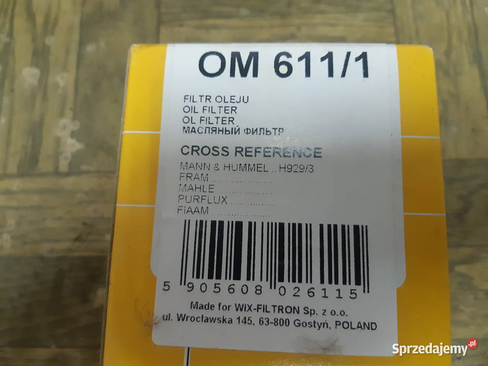 6111 OM FILTR OLEJU HYDRAULICZNY RETARDER SCANIA