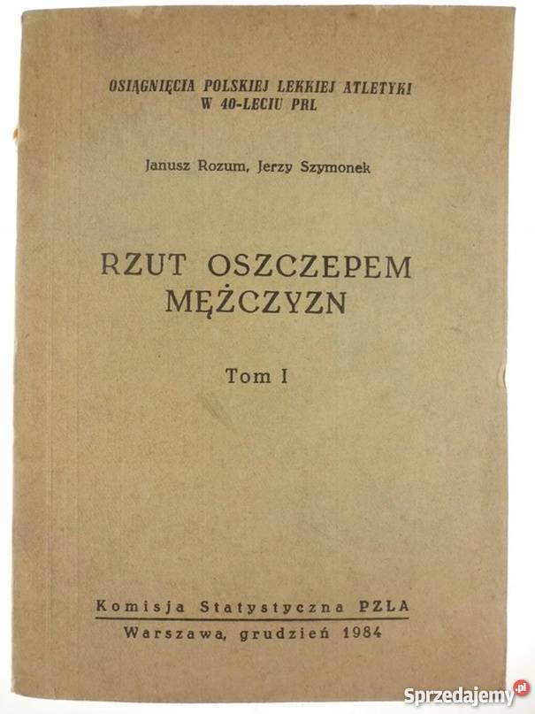 RZUT OSZCZEPEM MĘŻCZYZN TOM I lubelskie Lublin