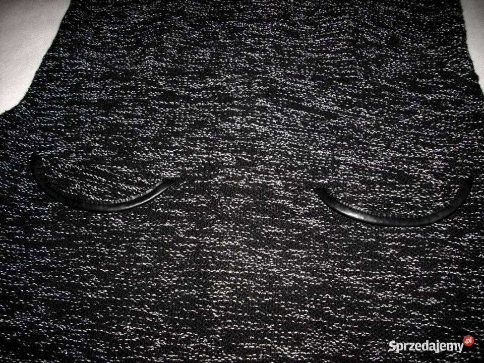 ORSAY sukienka czarna dzianinowa Melanż 38 40