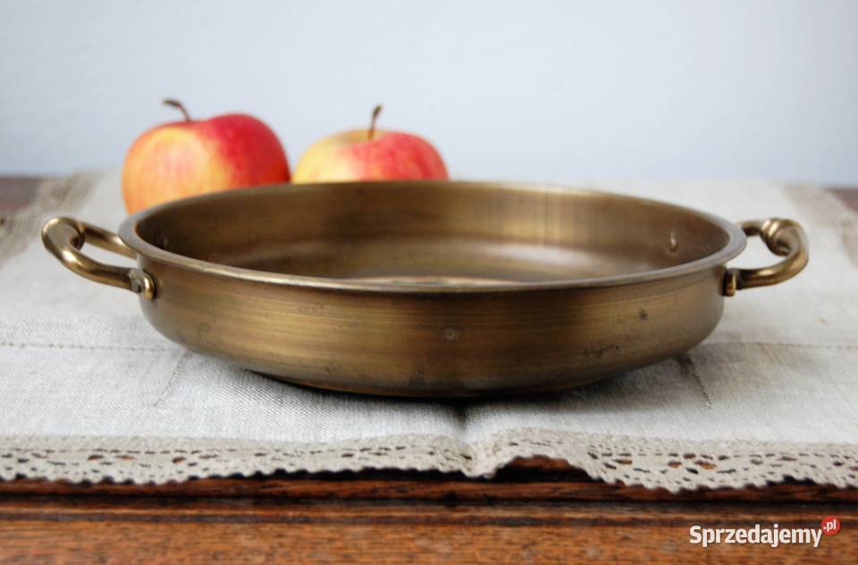 Patera mosiężna mosiądz ceramika Szwajcaria Lublin sprzedam