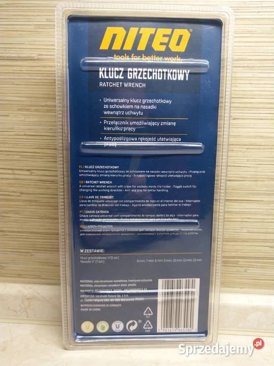 NAJTANIEJ Klucz Grzechotkowy 14 Nasadki 7 Zabrze