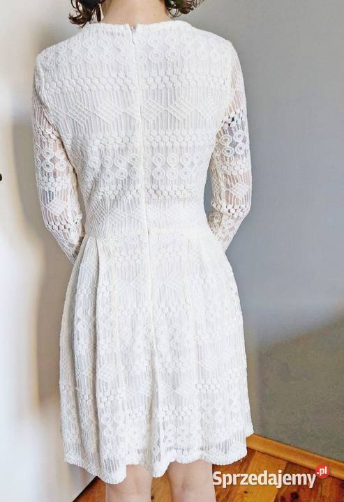 biała sukienka koronkowa ślub wesele S wielkopolskie