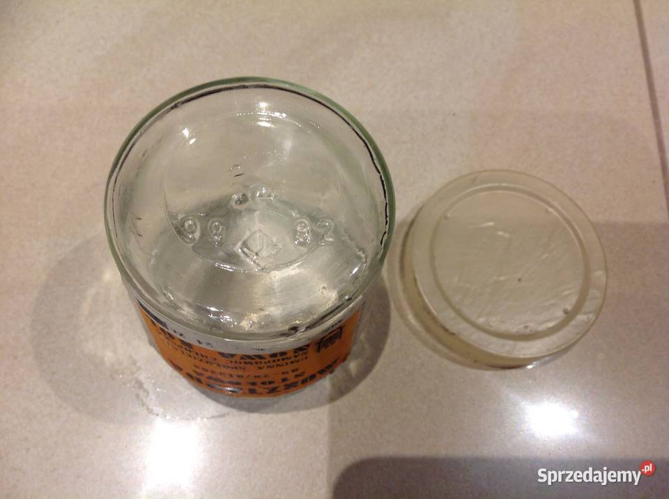 Stary Słoiczek z Etykietą Musztardzie Stołowej Kolekcje