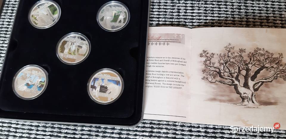 srebrne monety kolekcja Tuvalu Heroes Villains Jastrzębie-Zdrój