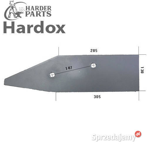 Płoza krótka HARDOX 27360902P części do pługa Suwałki