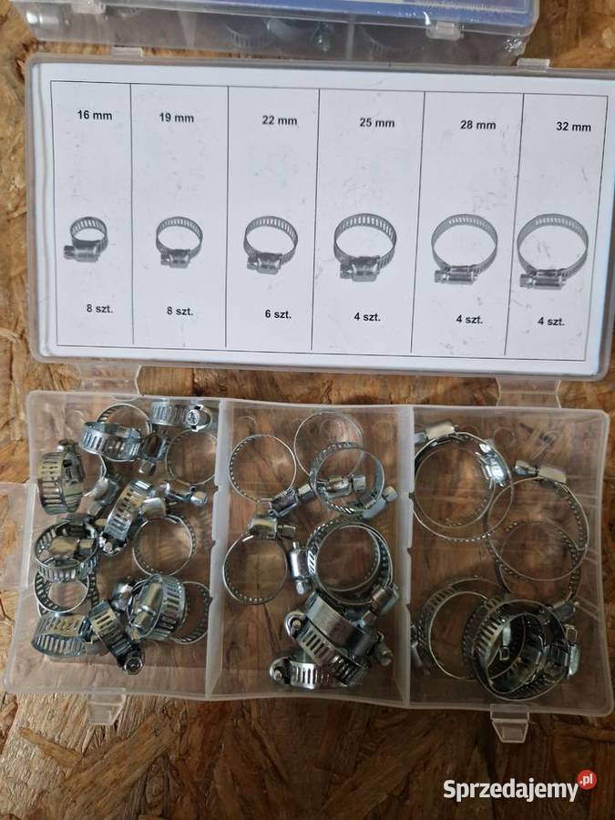 OPASKI ZACISKOWE ŚLIMAKOWE ZESTAW 34 1632 mm wielkopolskie Głogowa sprzedam
