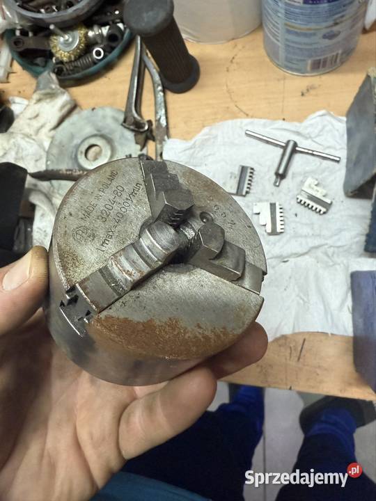 Uchwyt tokarski samocentrujacy spiralny tokarka Kielce