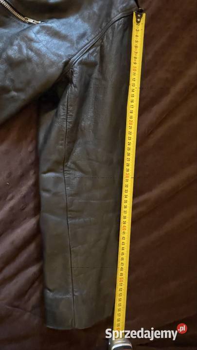 Damska Czarna Skórzana Ramoneska XL Prawdziwa Odzież damska Poznań sprzedam