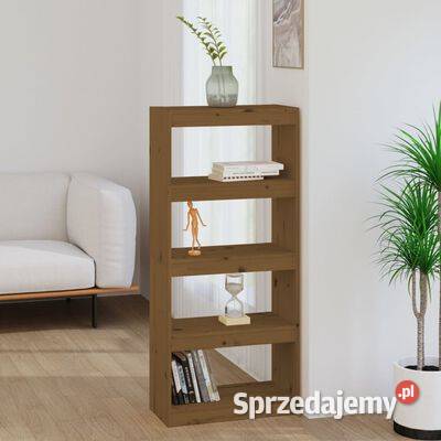vidaXL Regał na książkiprzegroda miodowy brąz Warszawa