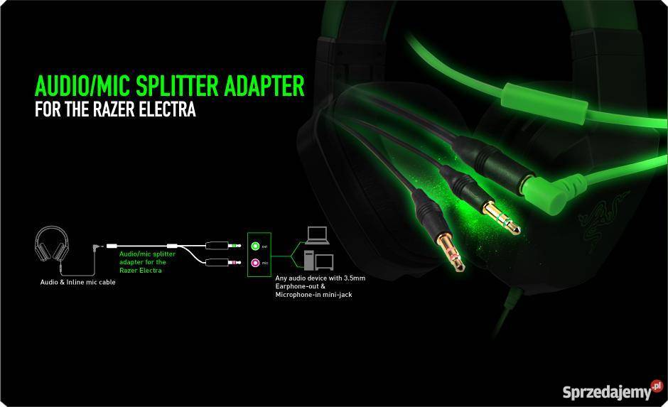 Adapter Przejściówka Jack Apple PC Razer Electra świętokrzyskie Ostrowiec Świętokrzyski