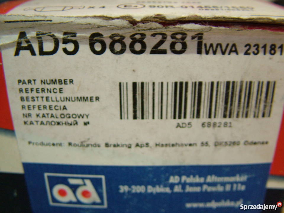 Fiat Punto II Bravo Brava Marea Klocki Hamulcowe klocki Turek