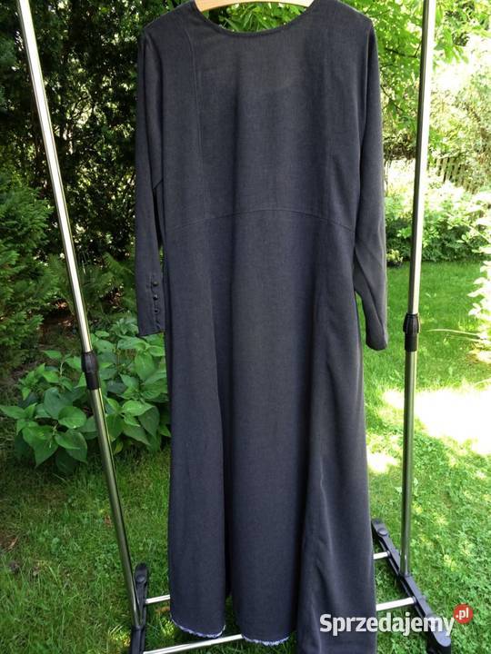 Długa Sukienka grafitowa 40 Nowy Sącz