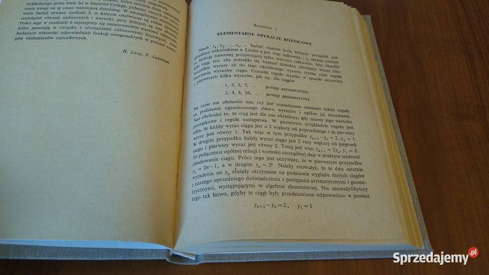 Równania różnicowe skończone H Levy F Lessman Rok wydania 1966 Gdańsk sprzedam