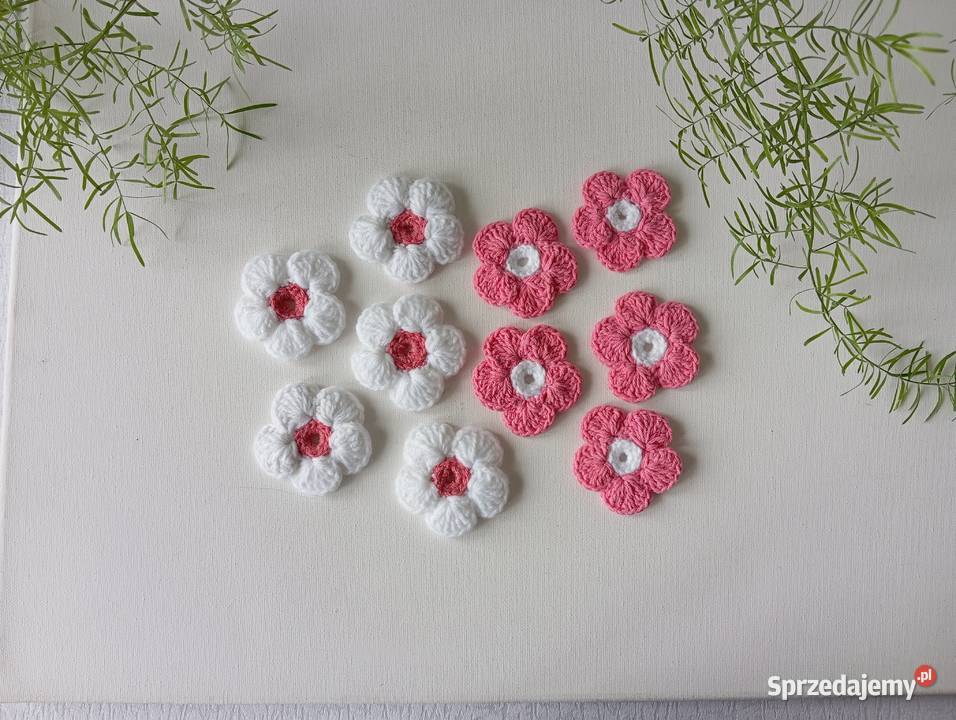 Szydełkowe kwiatki 55 Kwidzyn