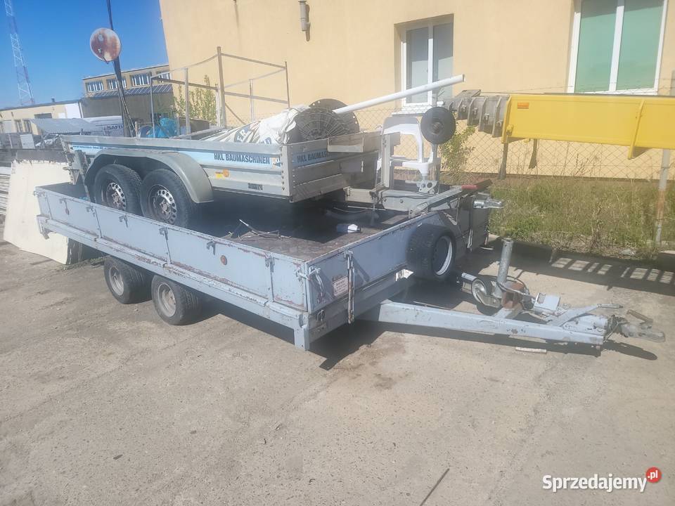 Przyczepa dwuosiowa mini koparka Pozostałe