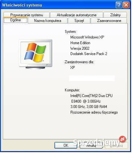 Retro komputer Windows XP Intel Core2 GeForce Warszawa