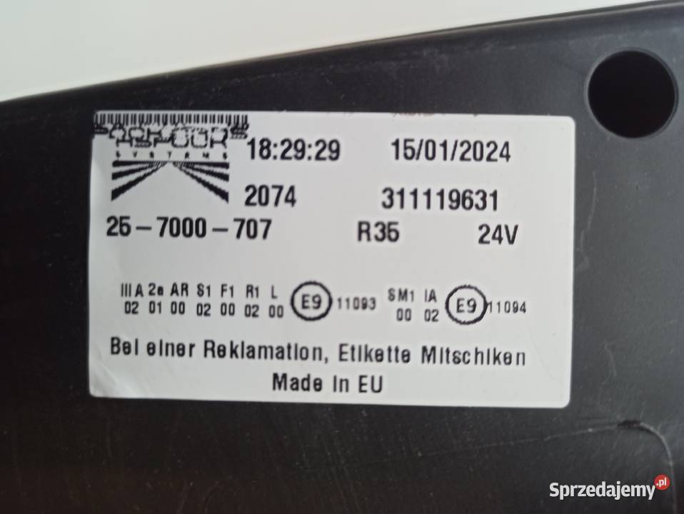 Aspock EUROPOINT III 257000707 Lampa tylna Kraków