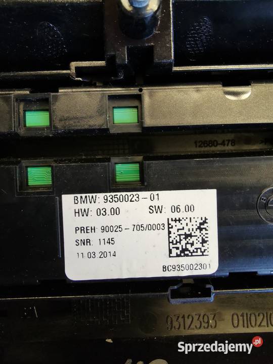 Panel sterowania BMW Control Unit Audio 9350023 osobowe Kurowice sprzedam