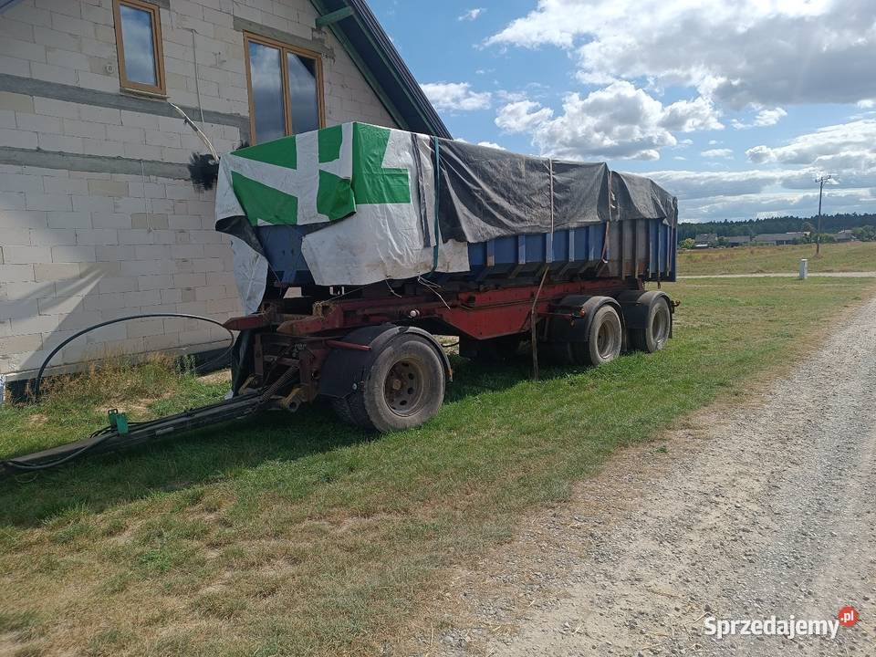 Przyczepa wywrotka 20 ton 3 osiowa nieuszkodzony Czarna