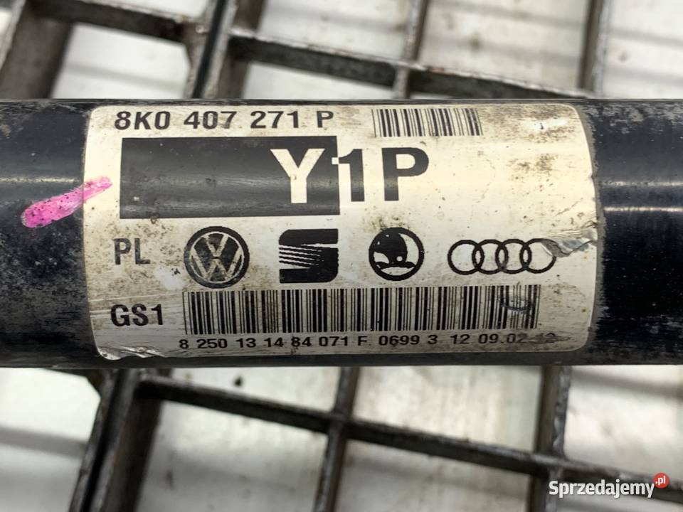 PÓŁOŚ PRAWY PRZÓD AUDI A4 B8 8K0407271P 20 211