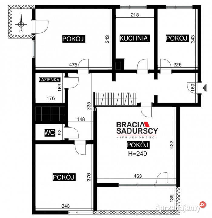 Mieszkanie 8462m2 4pok Kraków Halszki