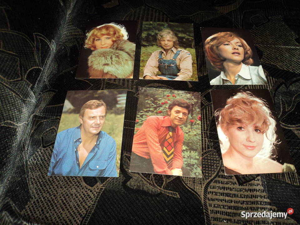 6 pocztówek widokówek celebrytów polskich 1 Nowy Sącz