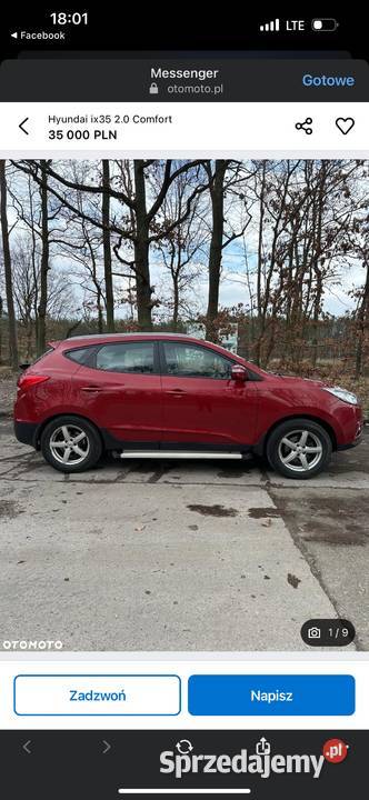 Hyundai ix35 20 Comfort Szczecin sprzedam