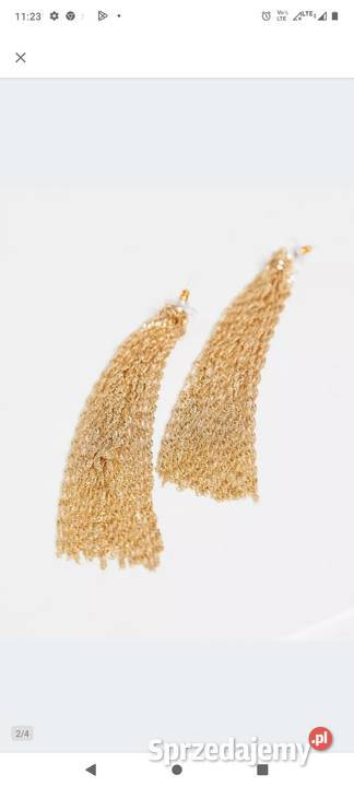 ASOS Wytworne długie kolczyki wieczorowe z sprzedam