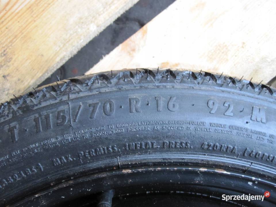 OPEL VECTRA C koło dojazdowe 1157016 92M 5x110 Koła dojazdowe