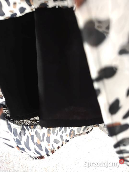 zwiewna szyfonowa panterka koronkowa zwierzęca Kielce sprzedam