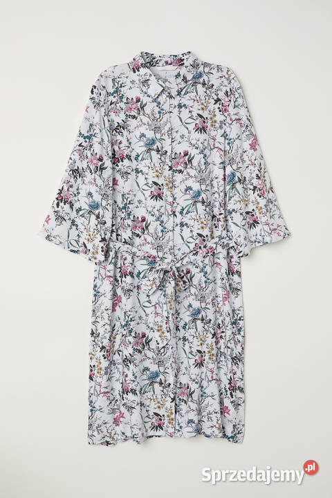 Sukienka HM 46 3XL wiskoza kwiaty floral łączka zachodniopomorskie Szczecin
