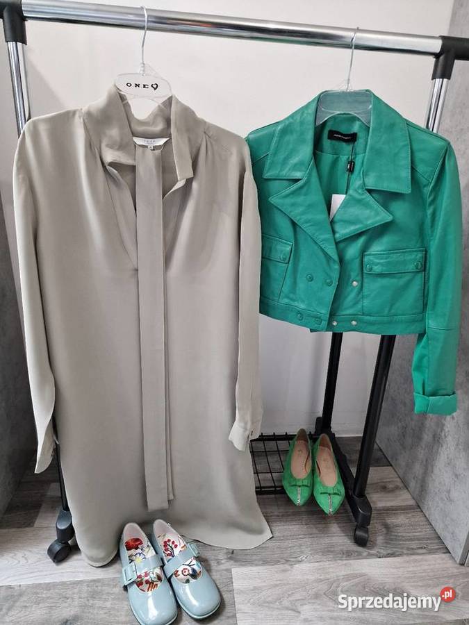 Sukienka Koszulowa Khaki Pistacja uni Xs S M L śląskie Żywiec