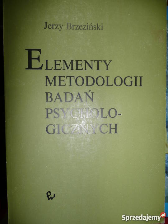 Brzeziński J Elementy metodologii badań Szczecin