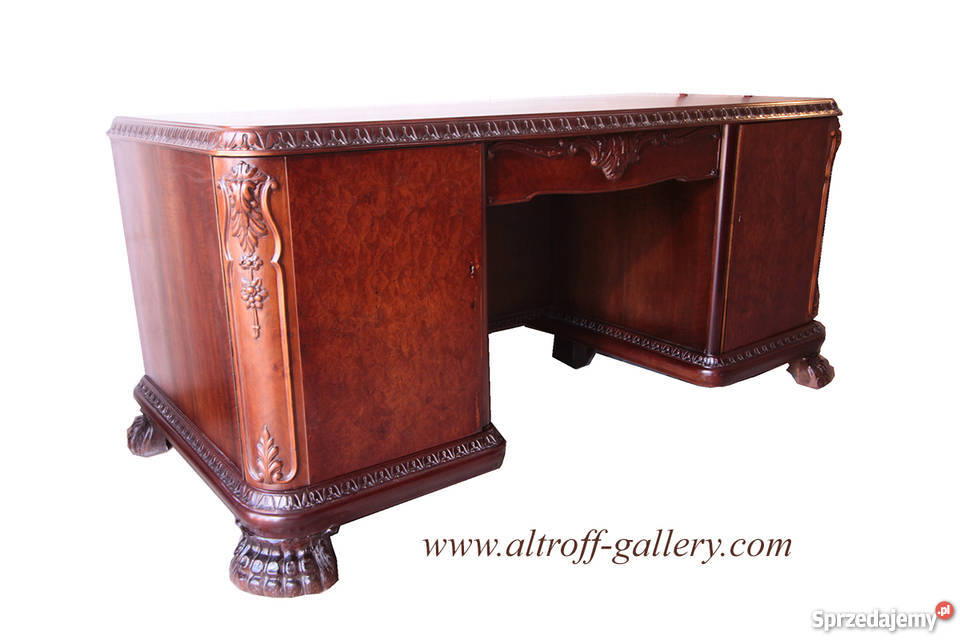 Komplet gabinetowy konserwacji z 1920 roku Meble Wrocław