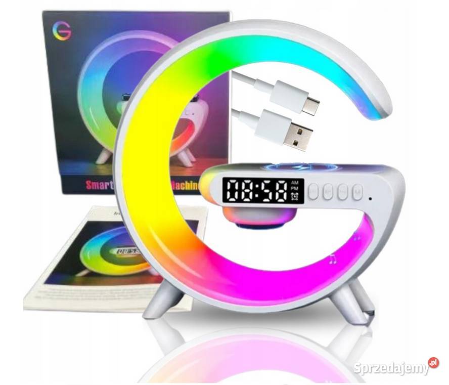 Lampka LED RGB Głośnik Ładowarka INDUKCYJNA Żory sprzedam