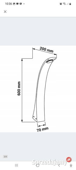 Lampa zewnętrzna słupek ogrodowy led 6W Leo 60 Kościan