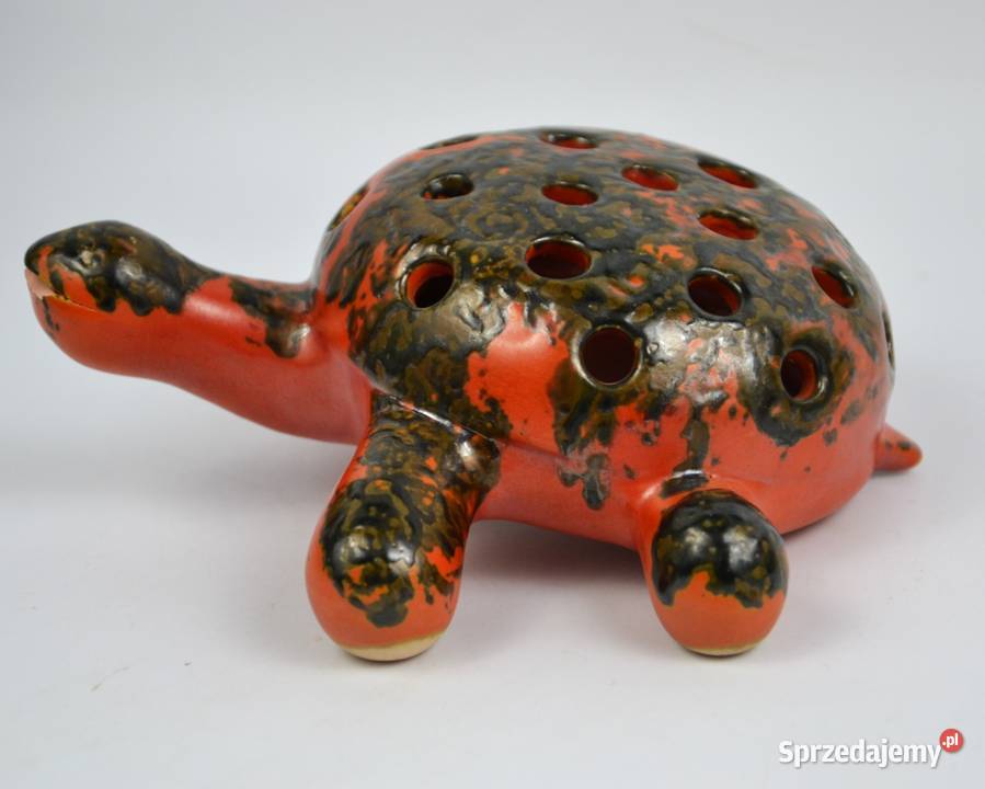 Ceramiczny żółw czerwony ceramikaTofej Węgry mazowieckie Pomiechówek