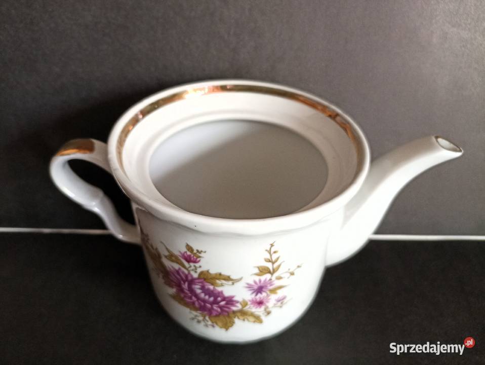 Czajniczek imbryk do herbaty kawy w kwiaty 05l łódzkie Bełchatów