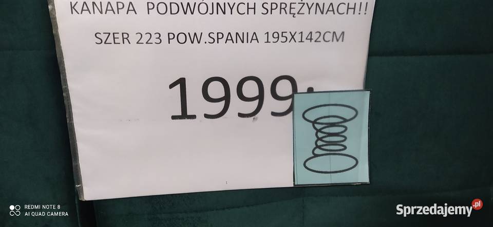 KANAPĄ NA SPRĘŻYNACH Z FUNKCJĄ SPANIA DOSTĘPNA kujawsko-pomorskie Toruń