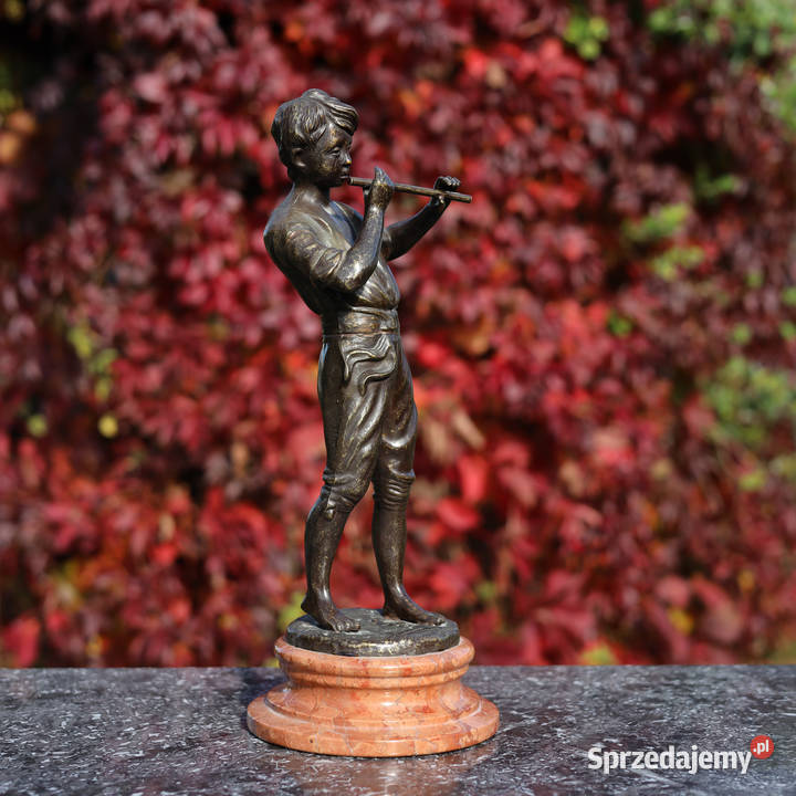 ARTexpert Para figur z brązu Grajek skrzypaczka Dobrzany