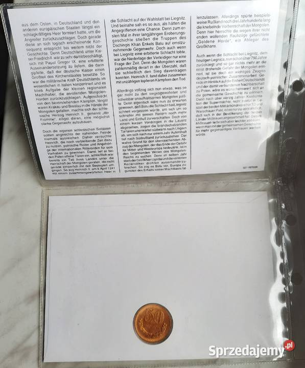 Walor Filatelistyczny 750 Lecie Bitwy Pod śląskie