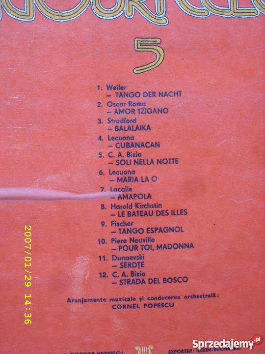 Dance LP TANGOURI CELEBRE 5