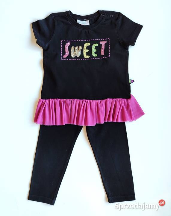 Komplet Sweet baskinka falbanka Coccodrillo 98