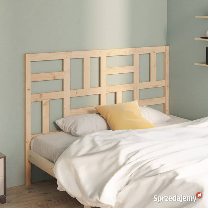 Wezgłowie łóżka 166x4x104 lite drewno sosnowe Meble