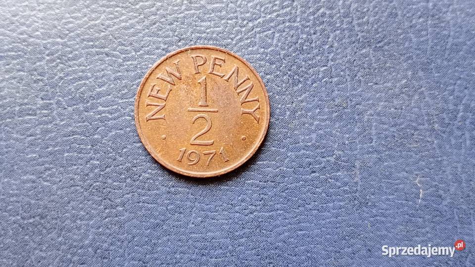 Stare monety 12 pens 1971 Guernsey Lesko