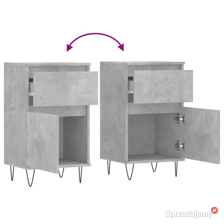 Szafki 2 szarość betonu 40x35x70 WM831157 Pozostałe Warszawa