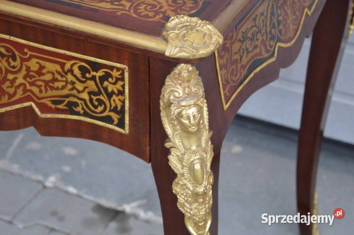 BIURKO BOULLE INSTARSJE Z BRĄZU stół 1 HIT Kraków sprzedam