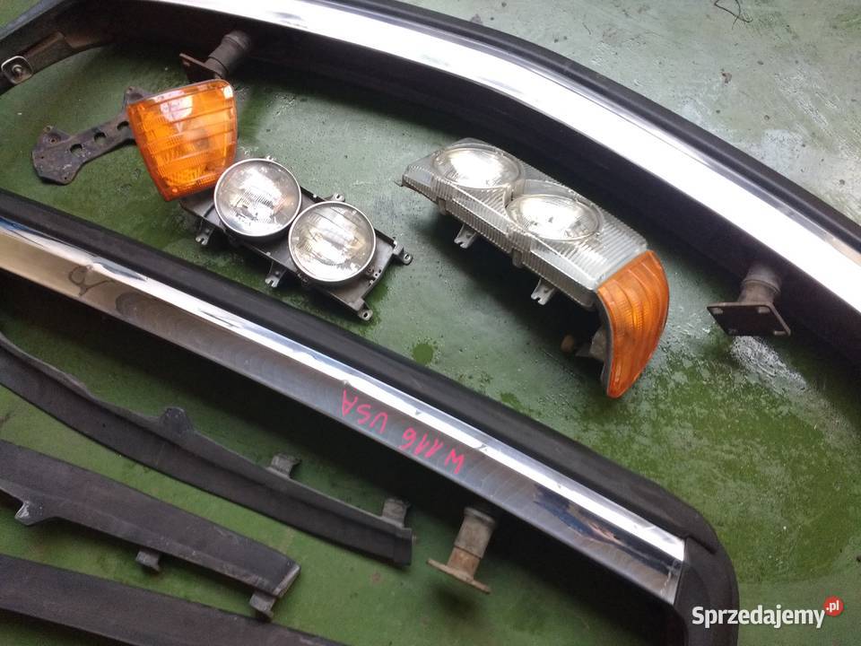 zderzak lampa migacz narożnik Mercedes W116 USA Skórzewo