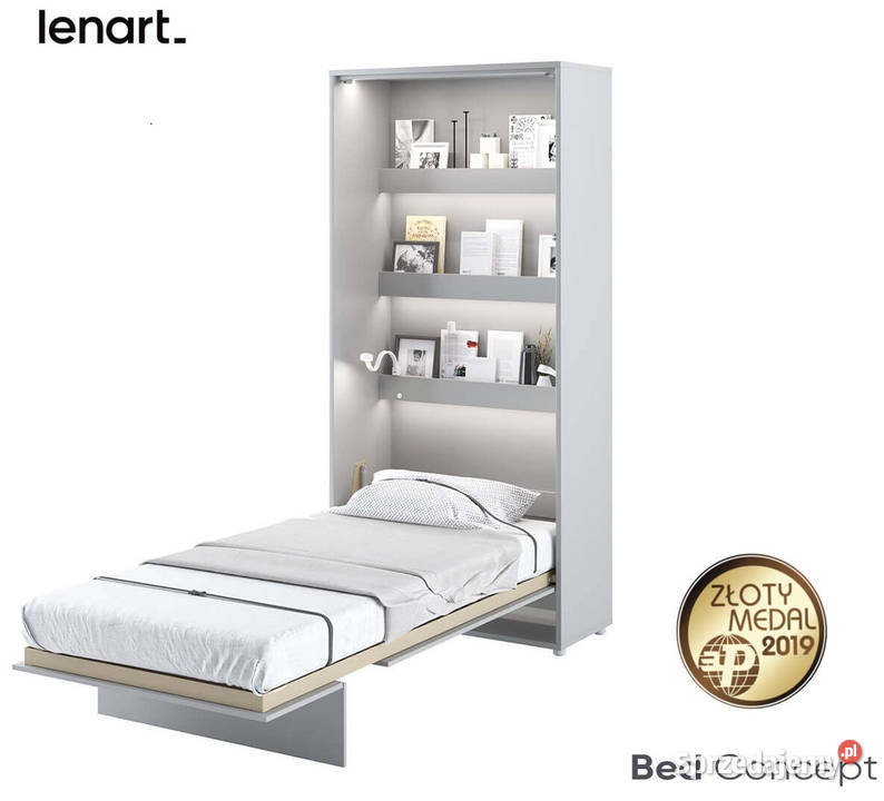 Półkotapczan Łóżko w Szafie BED CONCEPT 90x200 Katowice