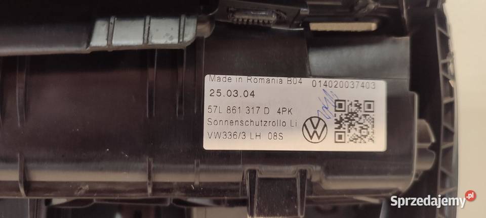 VW TAYRON BOCZEK DRZWI LEWY TYŁ 57L867209Q